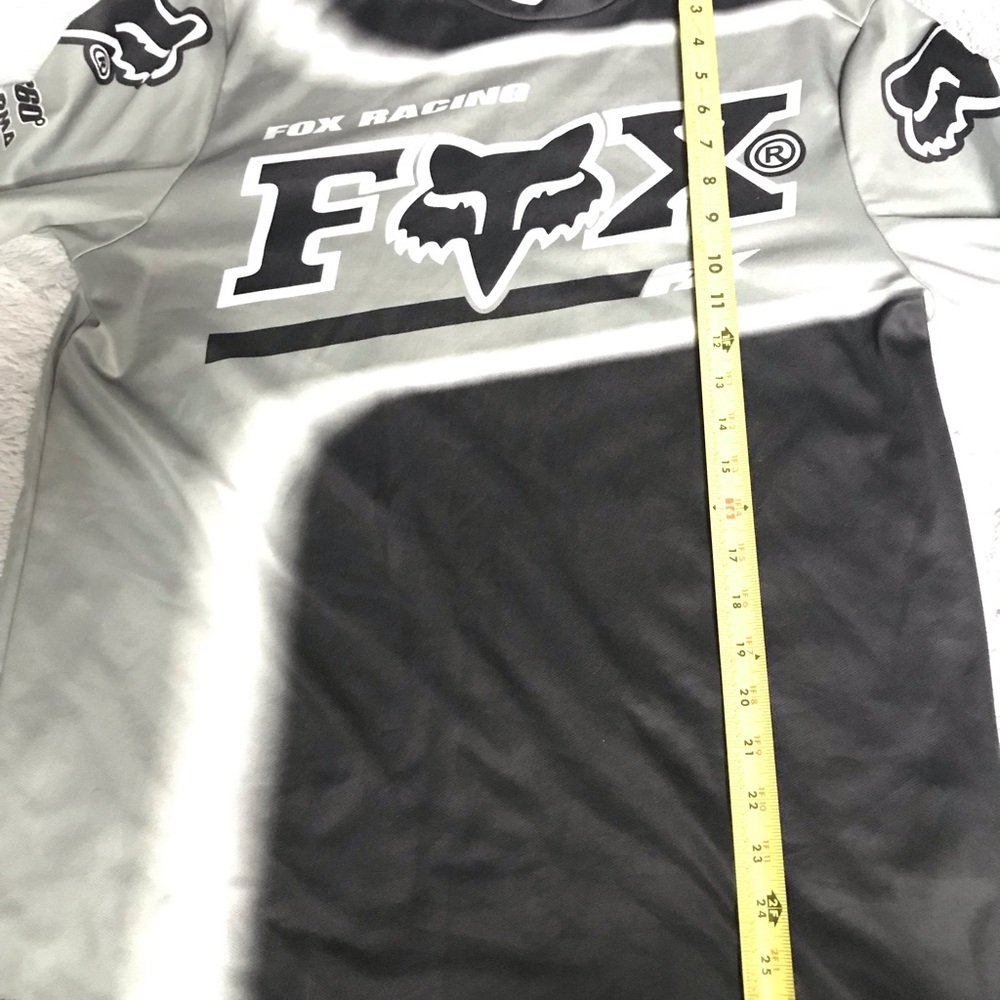 Fox Racing Men’s Long Sleeve Logo Tee - Black & Gray - Picture 4 of 5